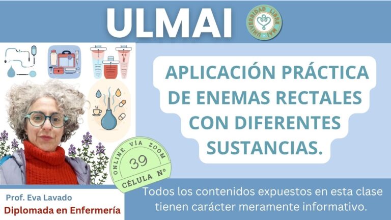 Célula 39 – Aplicación práctica de enemas rectales con diferentes sustancias