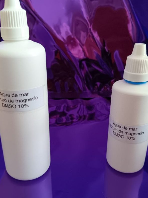 DMSO 10% + agua de mar + cloruro de magnesio.
