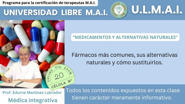 ULMAI Célula 20 – Medicamentos y alternativas naturales