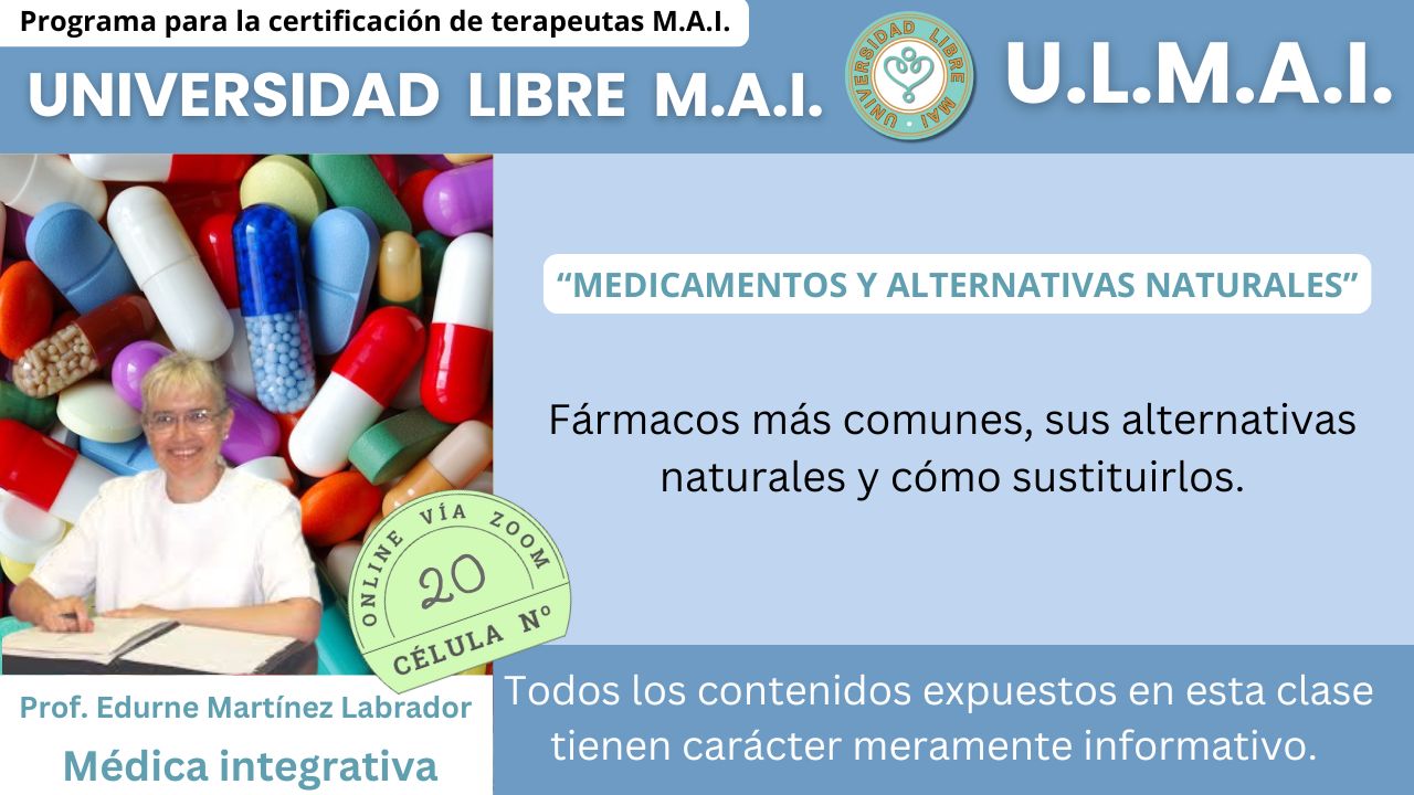 ULMAI Célula 20 – Medicamentos y alternativas naturales