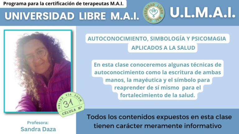 Célula 31 – Autoconocimiento, simbología y psicomagia aplicados a la salud