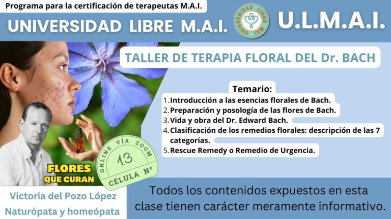 ULMAI Célula 13 – Taller de terapia floral del Dr. Bach