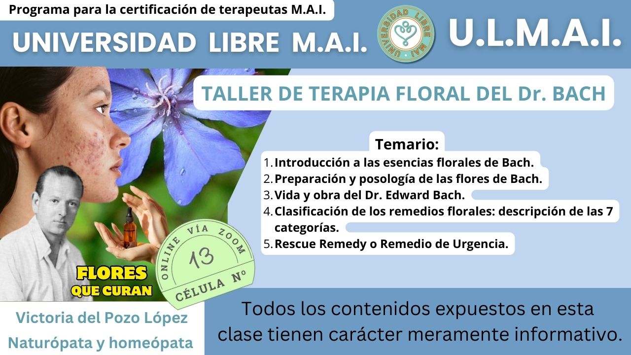 ULMAI Célula 13 – Taller de terapia floral del Dr. Bach